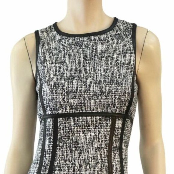 NWOT Sz 4 Michael Kors Collection Runway Tweed Corset Detail Pencil Dress - Picture 5 of 8